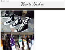 Tablet Screenshot of buntesocken.com